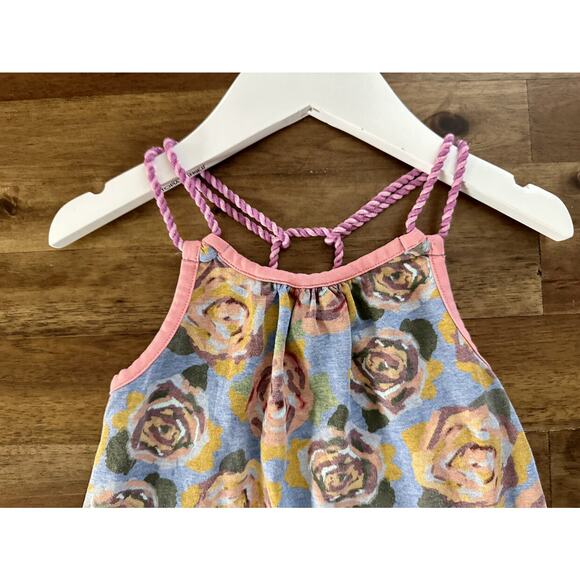 Matilda Jane The Adventure Begins Twister Tank Top Blue Pink Floral Sleeveless 2 - Picture 3 of 8